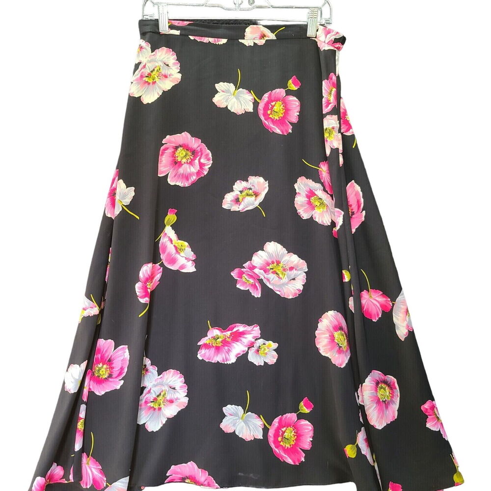 Koret Petite Womens Skirt Multi-Color Size 14P 100% Polyester Elastic Waist